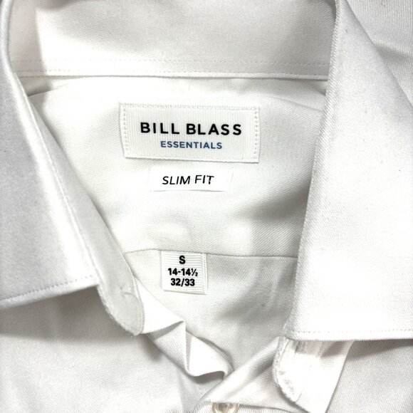 NWT Bill Blass Traveler Button Up Twill Shirt Mens Small Slim Fit Wrinkle Free - Picture 4 of 11